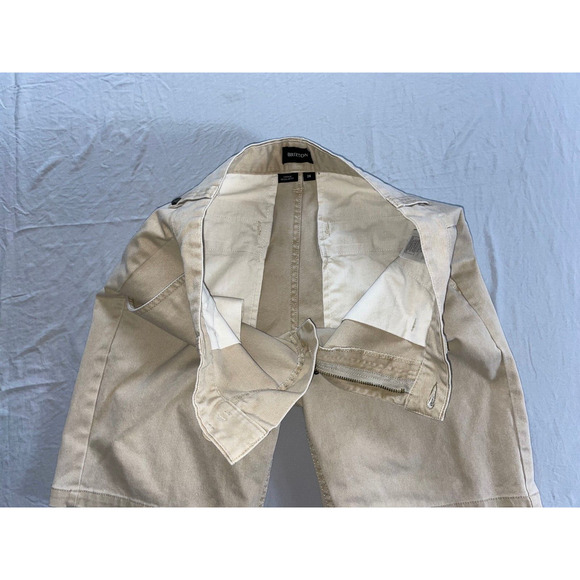 Brixton 'Choice Regular Fit' Flat Front Chino Shorts. Beige, Men's 28. EUC!! - Picture 3 of 5